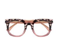Peepers by PeeperSpecs Oprah's Favorite Women's Showbiz Oversized Blue Light Blocking Reading Glasses - Gray Tortoise/Pink +0.00, Gray Tortoise/Pink, 50