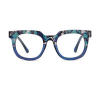 Peepers by PeeperSpecs Oprah's Favorite Women's Showbiz Oversized Blue Light Blocking Reading Glasses - Blue Quartz/Blue +2.75