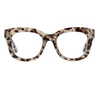 Peepers by PeeperSpecs Women's Center Stage Blue Light Blocking Reading Glasses and No Correction Eyewear, Gray Tortoise, 5 UK