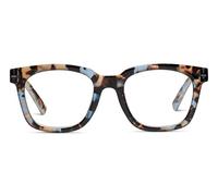 Peepers by PeeperSpecs Women's to The Max Square Blue Light Blocking Reading Glasses, Blue Quartz, 49