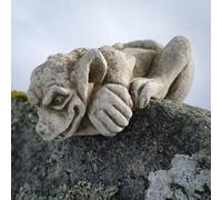 Peeping Gremlin Stone Statue | Outdoor Garden Gargoyle Ornament Gothic Grotesque