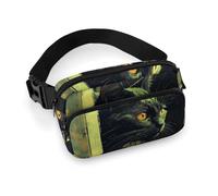 Peeping on The Wall Fanny Pack for Men Women, Durable Sling Chest Bag with Adjustable Strap & Large Pocket, Small Crossbody Bag for Running, Hiking, Cycling, Travel