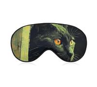 Peeping on The Wall Sleep Mask for Women Men, Breathable Soft Sleeping Mask Adjustable Eye Cover Light Blocking Eye Masks for Travel, Home, Office, Nap, Flights