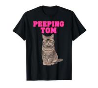 PEEPING TOM CAT WITH SPECTACLES T-Shirt