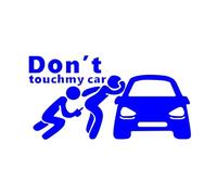 Peeping Tom, Don't Look At My Car, Eat One Of My Secret Auto Parts Car Stickers(Blue,25X13.1CM)
