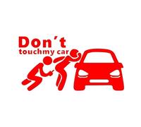 Peeping Tom, Don't Look At My Car, Eat One Of My Secret Auto Parts Car Stickers(Red,20X10.5CM)