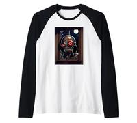 Peeping Tom Robot Raglan Baseball Tee