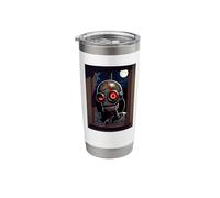 Peeping Tom Robot Stainless Steel Insulated Tumbler