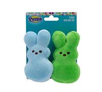 Peeps for Pets Plush Bunny Toys for Dogs, Blue and Green, Mini - 2 Pack | Plush Dog Toys | Fun Way to Keep Your Pet Entertained for Hours | Squeaky Dog Toys for Easter or Everyday Use
