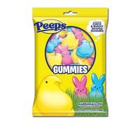 Peeps Gummies Candy 3.75oz Bag Chick and Bunny Shaped Gummies Easter Basket Candy