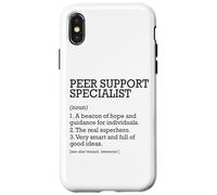 Peer Support Specialist Job Definition Personalized Funny Case for iPhone X/XS