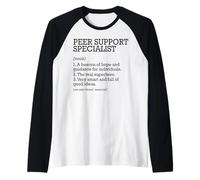 Peer Support Specialist Job Definition Personalized Funny Raglan Baseball Tee