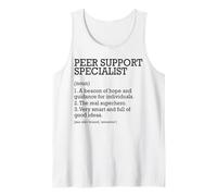 Peer Support Specialist Job Definition Personalized Funny Tank Top