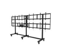 Peerless DS-C555-4X2 multimedia cart/stand Black Flat panel