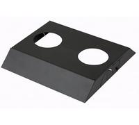 Peerless MOD-ACF2 Modular Series Dual-Pole Cosmetic Cover for Ceiling/Floor Plate - Black