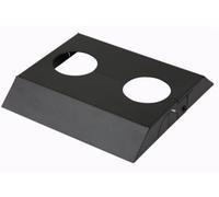 Peerless MOD-ACF2 Modular Series Dual-Pole Cosmetic Cover for Ceiling/Floor Plate - Black