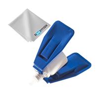Peermax Eye Drop Aid, AutoSqueeze Eye Drop Bottle Squeezer, Also Includes a Free Bonus Peermax Microfiber Cleaning Cloth, Works with Most Eye Drop Bottles,
