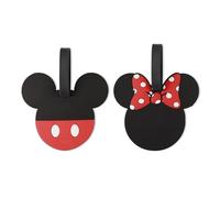 Peers Hardy Luggage Tags, Disney Mickey & Minnie Mouse Black and red 2 piece Luggage Tags