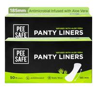 PEESAFE Aloe Vera Panty Liners for Women - Pack of 100 | Pantyliners with 185mm Length | Extra Comfort | Keeps You Dry & Fresh All Day Long