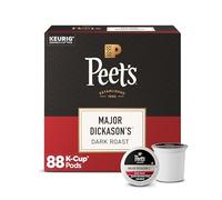 Peet's Coffee, Dark Roast Keurig K-Cup Pods - Major Dickason's Blend 88 Count (4 Boxes of 22 K-Cup Pods)