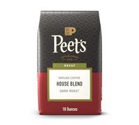 Peet's Coffee, Decaf House Blend - Dark Roast Decaffeinated Ground Coffee - 18 Ounce Bag
