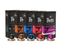 Peet's Coffee Espresso Capsules Crema Scura, Intensity 9, 100 Count Single Cup Coffee Pods Variety Pack 10 Count (Pack of 5)