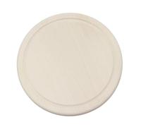 PEEWIT Round Board 22cm with Groove for Cutting Serving Kitchen Wooden