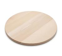 PEEWIT Round Wooden Pizza Board 30 cm - Solid Beech Wood Chopping & Serving Board, Double-Sided, Thick 1.6 cm, for Pizza, Bread, Cheese & Snacks