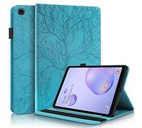 Pefcase Samsung Galaxy Tab A 8.0 Case 2019 Model SM-T290 /T295 Premium PU Leather Flip Wallet Cover Folio Stand Shell with Pencil Holder Card Pockets for Galaxy Tab A 8.0 inch Tablet - Turquoise
