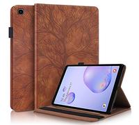 Pefcase Samsung Galaxy Tab A 8.4'' 2020 Case SM-T307 PU Leather Folio Stand Cover Protective Shell Lightweight with Pencil Holder Card Pocket Elastic Belt for Galaxy Tab A 8.4 Tablet 2020 - Brown