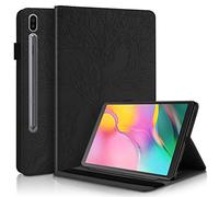 Pefcase Samsung Galaxy Tab S7 11 inch Case 2020 SM-T870/875 Slim Premium PU Leather Folio Stand Cover Shell with Pencil Holder Card Pocket Elastic Belt for Galaxy Tab S7 11 inch Tablet - Black
