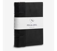 Peg and Awl : Jackson : Hand Bound : Leather Tome : 7.38 x 5in : 150 Sheets : Black
