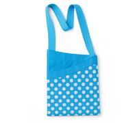 Peg Bag with Shoulder Strap Clothes Peg Bag Heavy Duty Waterproof Strong Cloth with Polka Dots Pattern | Blue