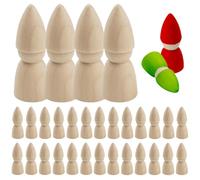 Peg Dolls 30Pcs 3 Inch Natural Wooden Peg Dolls Unfinished Wooden Pegs Doll Bodies Creative People for Kids DIY Arts Crafts, Painting, Game, Home & Party Decor