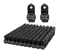 Peg Hook Locks Stop Lock 100pcs Plastic Red Stop Locks Retail Peg Hook Security Board Retail Security Display Black 5mm