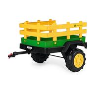 PEG John Deere Dual Force Trailer - Two-Wheel Trailer for Electric Tractors, Large Load Capacity up to 30 kg, Accessories for Children from 2 Years