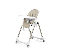 Peg Perego Prima Pappa Follow Me Baby Reclining High Chair, Bouncer Function, 4 Wheels, Foldable and Ultra-Compact, for Children from 0 to 3 Years (0-15 kg), Astral