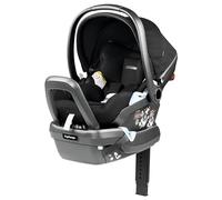 Peg Perego Primo Viaggio 4-35 Lounge - Reclining Rear Facing Infant Car Seat - Includes Base with Load Leg & Anti-Rebound Bar - for Babies 4 to 35 lbs - Made in Italy - True Black (Black)