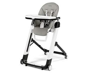Peg Perego Siesta Follow Me Ultra Compact Multifunctional High Chair, Ice