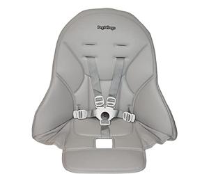 Peg Perego Siesta high Chair Replacement Upholstery with seat Belt, Ice (Grey)