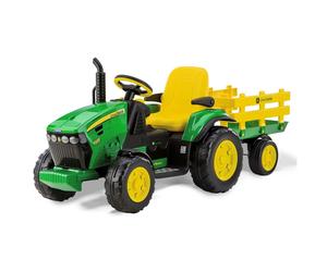 Peg Perego Uk John Deere Ground Force with trailer 12 volt