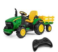 Peg Perego Uk John Deere RC Tractor with Trailer - 12 volt