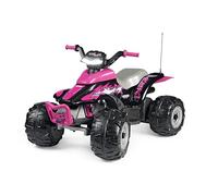Peg Perego USA Children's 12V Corral T-Rex 330W Quad, Pink IGOR0101, 99.5 x 64.5 x 65.5 cm