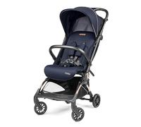 Peg Perego Volo Lightweight Airplane Stroller with Rain Cover, Hat Approved, Carry-on Luggage Measurements, Suitable from Birth to 22kg, Includes Carry Bag - Blue Shine