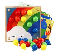 Peg Puzzle Buttons Art Creative Gifts for Age Over 3 Years Old Baby Children