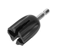 Peg Winder - Guitar String Puller, Hex Shank Drill Bit, Fast Tuning Hardware, Rapid Bridge Pin Extractor, Acoustic Bass Gear, Black Composite Material For Electric Instrument Restringing Tasks