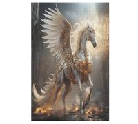 Pegasus 1000 Pieces Wooden Jigsaw Puzzle for Adults Puzzles Brain Exercise Challenge High Difficulty Game for Kids 78×53cm