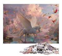 Pegasus 300 Pieces Wooden Jigsaw Puzzles Adults Fun Home Decoration Toy Intellectual Game Stress Relief Toy Education Game Relaxation And Intelligence 300pcs (40x28cm)