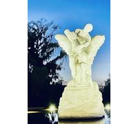 Pegasus and Diana, Goddess of the Hunt sculpture Gratitude Journal: 6 x 9 100 lined pages hardcover notebook