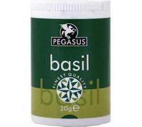 PEGASUS Basil 20g Dried Basil Herb for Flavoring, Garnishing, Ideal for Italian Dishes, Soups, Sauces, Salads, Vegan, Non-GMO, Gluten-Free Pack of 1, Pure Natural Basil